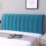 housse de lit bleu élégant