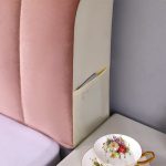 housse de lit chic rose