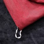 housse de lit en velours rouge