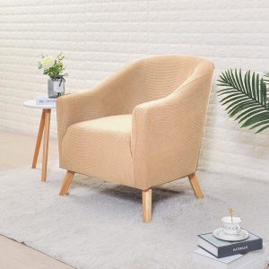 housse déperlant pour fauteuil cabriolet beige