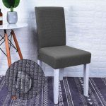 housse déperlante pour chaise gris