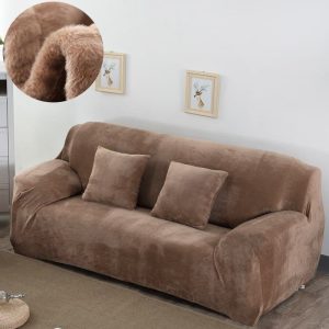 housse en velours extensible pour fauteuil