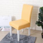 housse extensible de chaise en simili cuir imperméable
