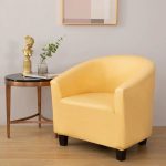 housse jaune en simili cuir pour fauteuil cabriolet