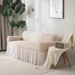 housses de canapé extensibles blanc cassé
