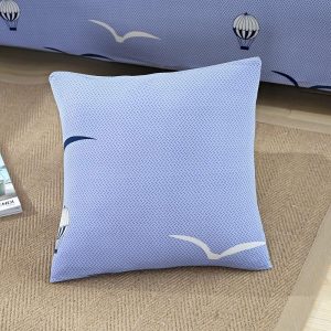 housse de coussin 45x45cm bleu ivory gull