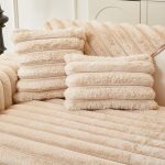 housses de coussin luxe en fausse fourrure épaisse