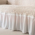 housses de fauteuil blanc cassé extensibles