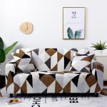 housses extensibles de fauteuil et canapé Modern Brown