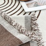 jeté au style boho en marron