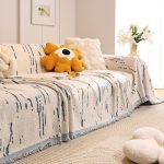 jeté de canapé couleur bleue