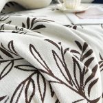 jeté de canapé doux couleur marron