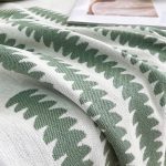 jeté de canapé écologique en vert