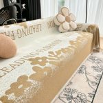 jeté de canapé élégant marron