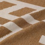 jeté de canapé en coton tribal camel