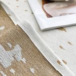 jeté de canapé en tissu de couleur sable