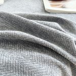 jeté de canapé en tissu herringbone