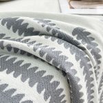 jeté de canapé en tissu sylvestre gris clair