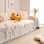 jeté de canapé moderne écorce bleu