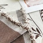 jeté de canapé moderne feuillage