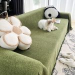 jeté de canapé olive