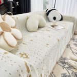 jeté de canapé sable tissé