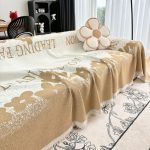 jeté de canapé tendance marron