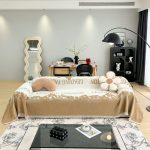 jeté de canapé tissé fashion marron