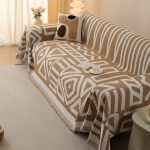 jeté de lit tissé camel tribal