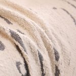 jeté décoratif en écorce gris