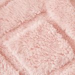 jeté décoratif polaire rose