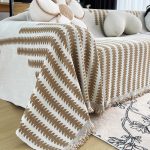 jeté décoratif tissé pour canapé