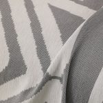 jeté en coton tribal gris