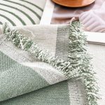 jeté en maille arches vert menthe