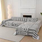 jeté tribal en gris
