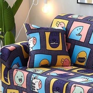 kido - 2 pièces - housses de coussin extensibles 45x45cm