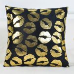 kisses - 1 pièce - housses de coussin extensibles 45x45cm