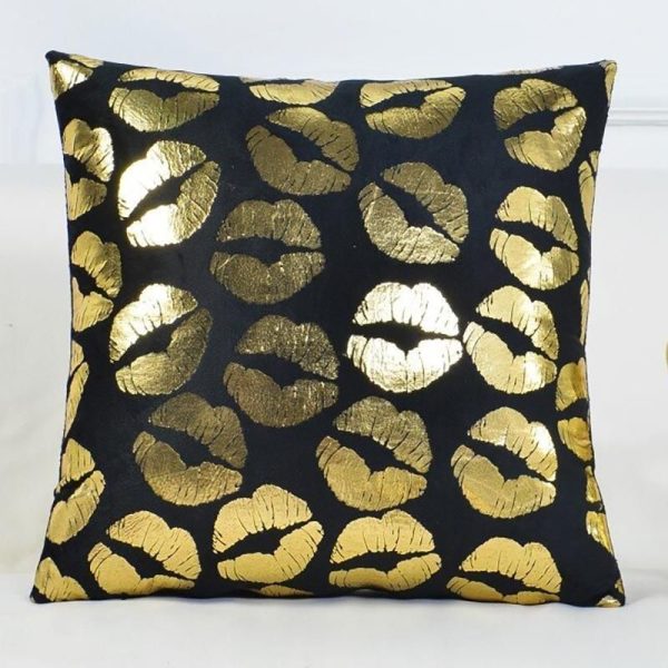 kisses - 1 pièce - housses de coussin extensibles 45x45cm