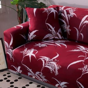 lilas - 2 pièces - housses de coussin extensibles 45x45cm