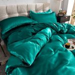 literie vert type satin