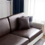 marron - 1 pièce - housses de coussin en simili cuir imperméable 40x40cm