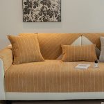 orange - 1 pièce - housses de coussin en tissu herringbone