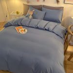 parure de lit bleu charrette