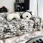 plaid tissé tigresse noir