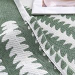 plaids en coton sylvestre vert
