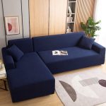 protection de canapé bleu marine