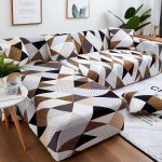 protection de fauteuil extensible Modern Brown