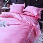 rose bonbon housse de couette