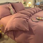 rose housse de couette de qualité supérieure