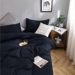 set de draps bleu marine